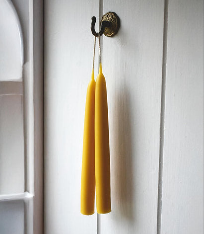 Beeswax Dinner Candles - Pair