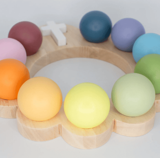 Wooden Decade Rosary Ball Set