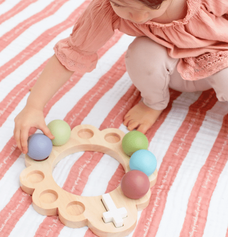 Wooden Decade Rosary Ball Set