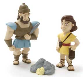 David & Goliath Play Set