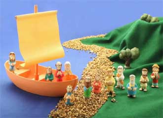 Galilee Boat With Jesus & The Apostles Playset