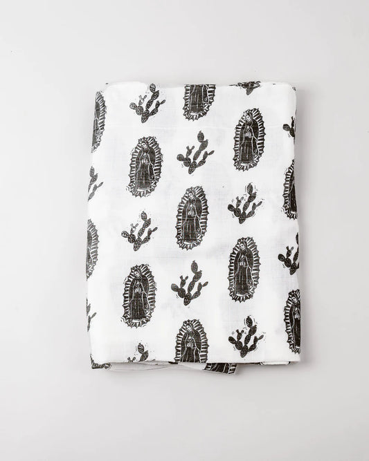 Our Lady of Guadalupe Muslin Swaddle Blanket