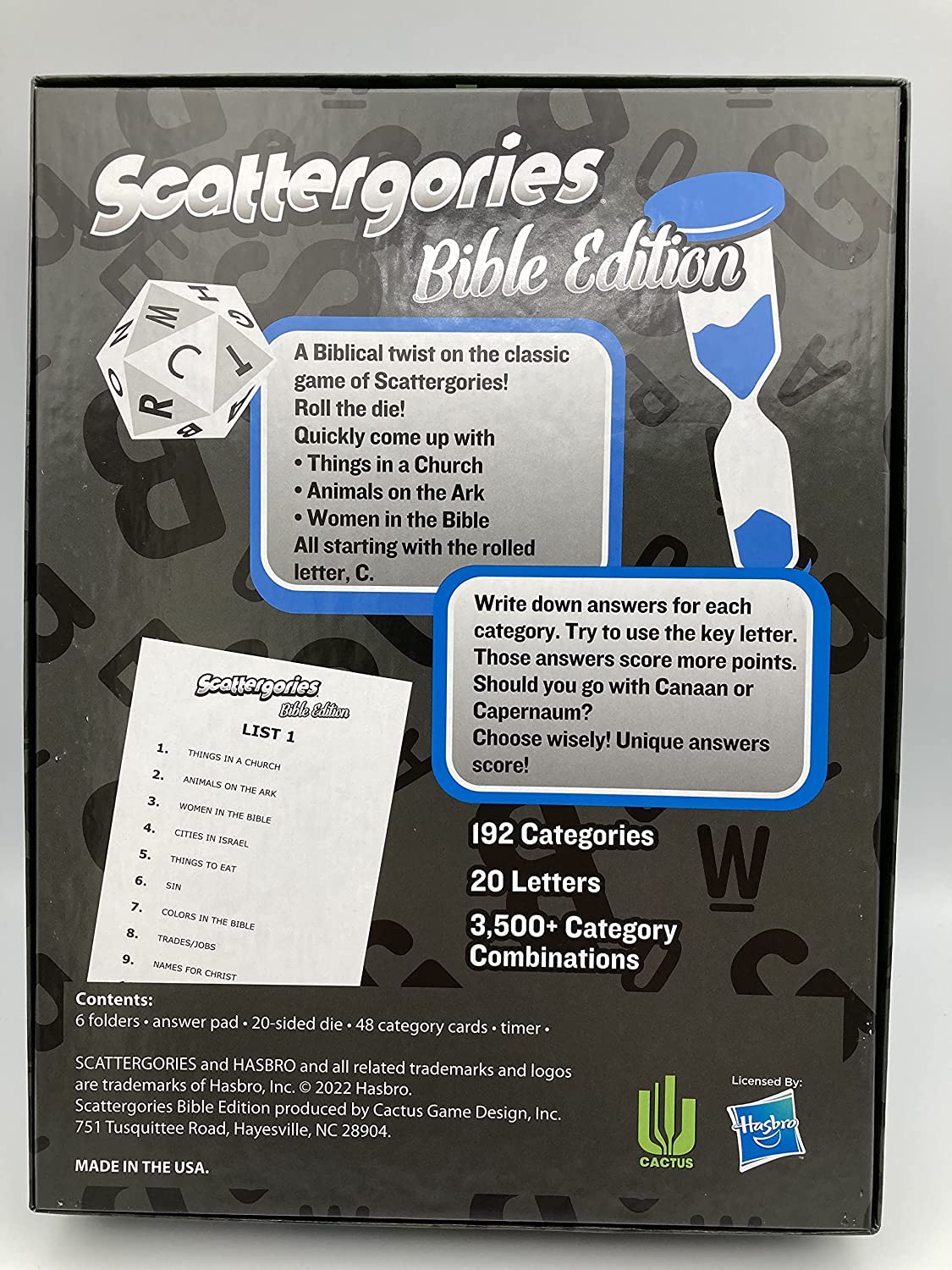 Scattergories: Bible Edition