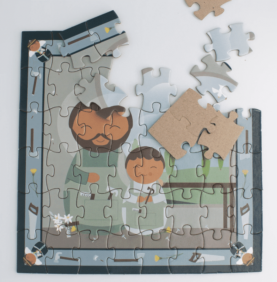 Mini Puzzle: Saint Joseph, Foster Father of Jesus