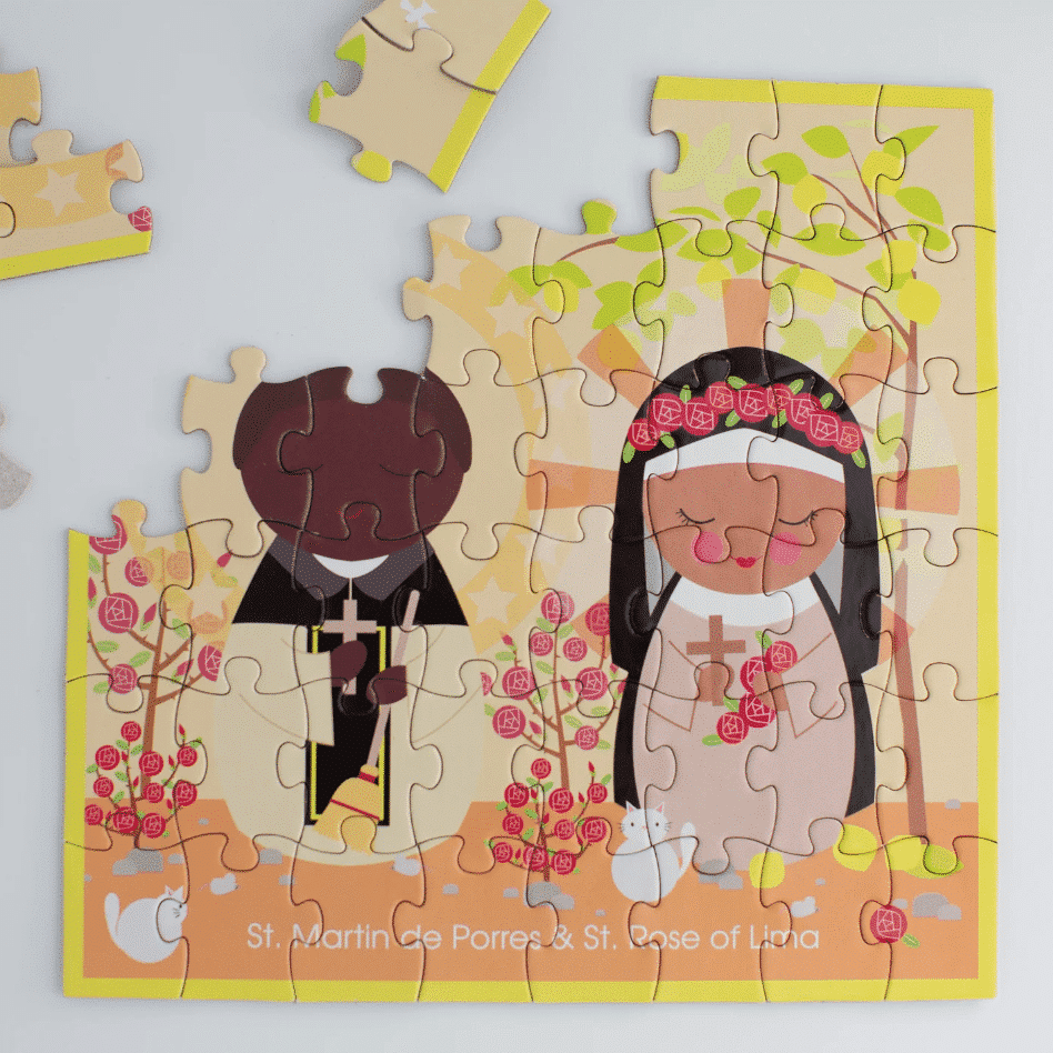 Mini Puzzle: Saint Martin de Porres and Saint Rose of Lima