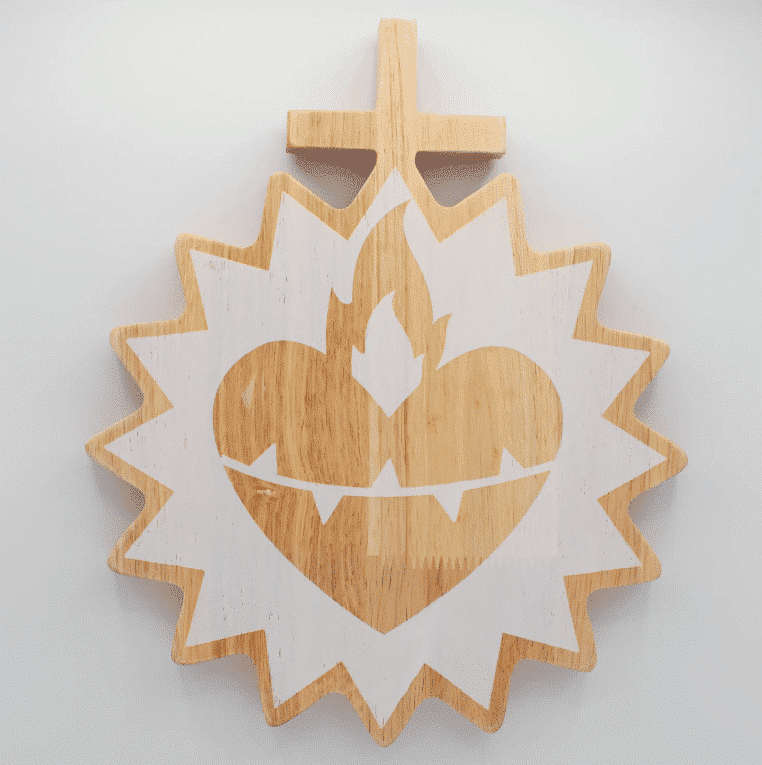 Sacred Heart of Jesus Wooden Wall Decor