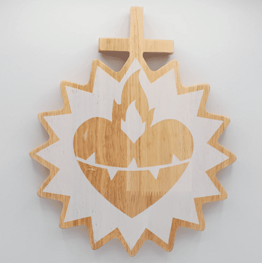 Sacred Heart of Jesus Wooden Wall Decor