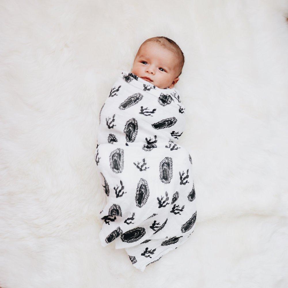 Our Lady of Guadalupe Muslin Swaddle Blanket