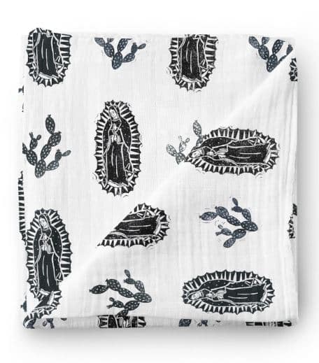 Our Lady of Guadalupe Muslin Swaddle Blanket